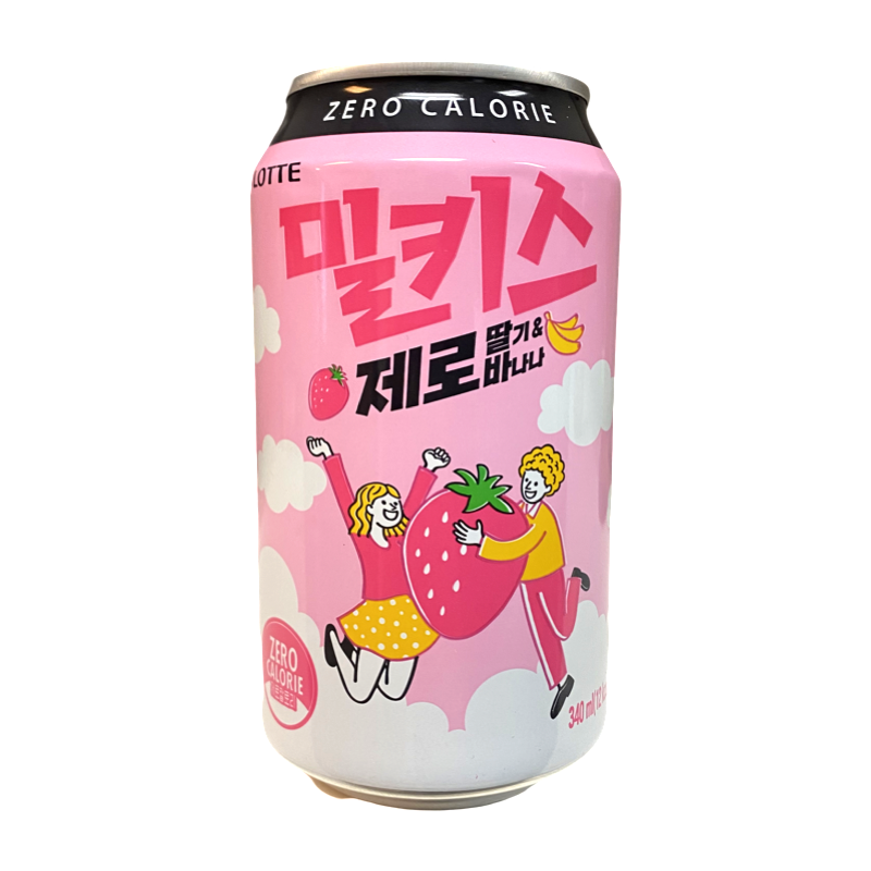 LOTTE MILKIS ZERO STRAWBERRY &amp; BANANA 