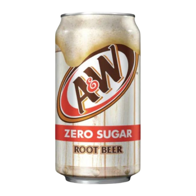A&amp;W ZERO SUGAR ROOTBEER 355ml Can 