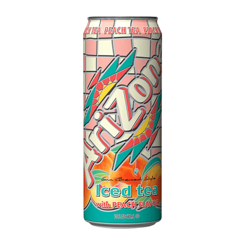 ARIZONA ICED TEA W/ PEACH 680ml Can ARIZONA ICED TEA W/ PEACH 680ml Can