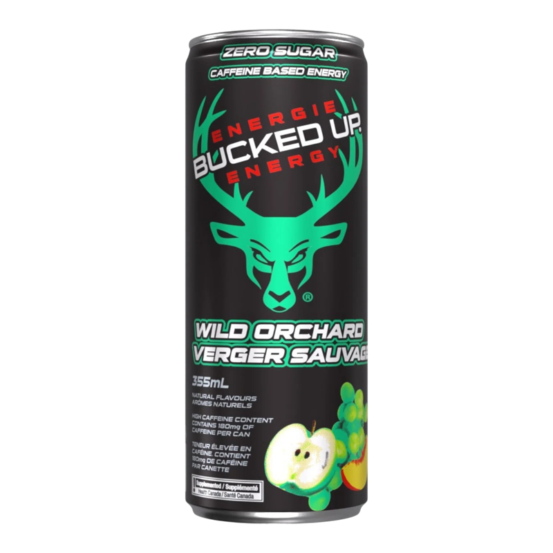 BUCKED UP ENERGY “Wild Orchard “ 355ml Can 