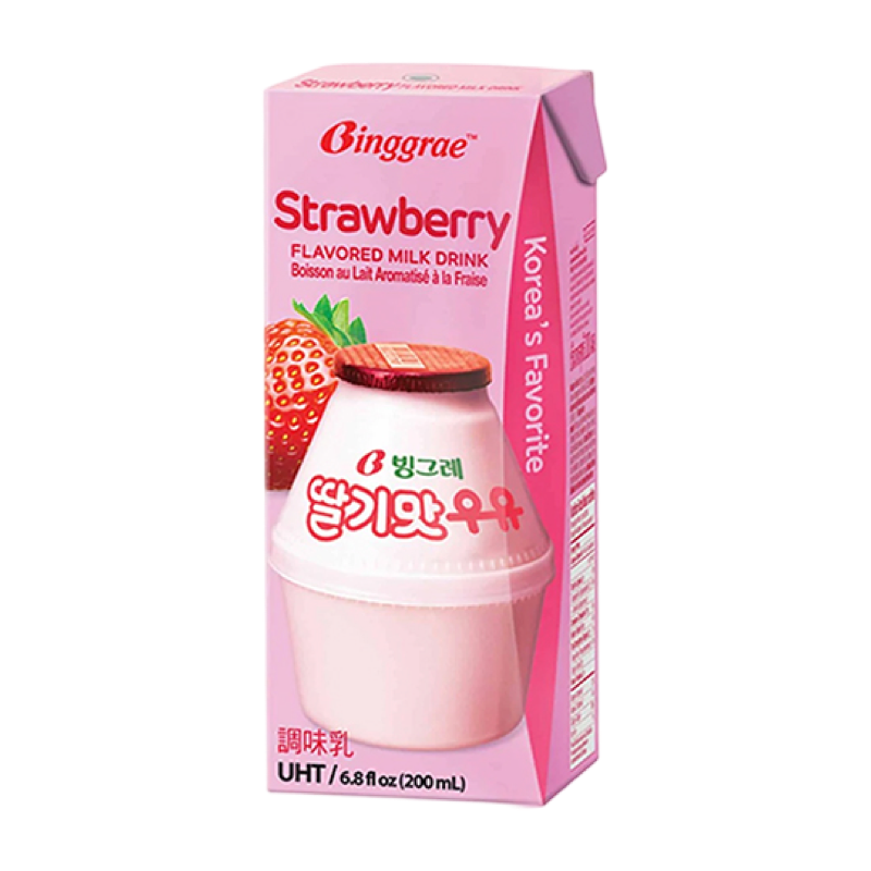 BINGRAE “ Strawberry “ Flavoured Milk 200ml 