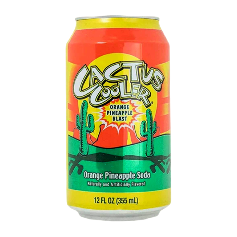 CACTUS COOLER ORANGE PINEAPPLE SODA 355ml Can CACTUS COOLER ORANGE PINEAPPLE SODA 355ml Can