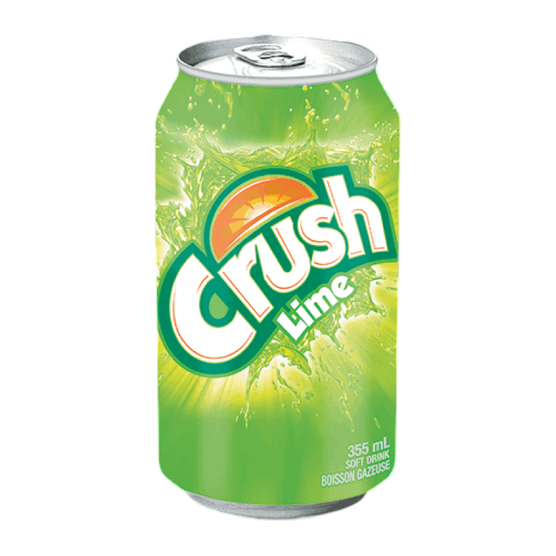 CRUSH LIME SODA 355ML Can CRUSH LIME SODA 355ML Can