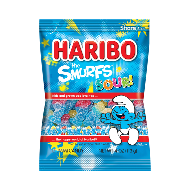 HARIBO GUMMIES  “Sour Smurfs” 4oz