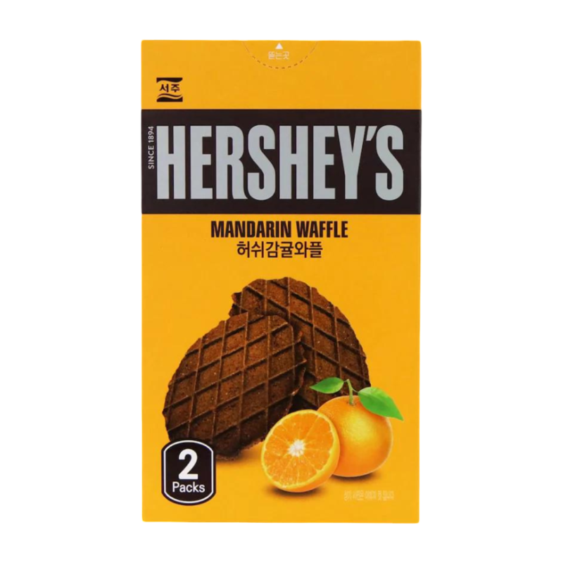 HERSHEY’S ORANGE MANDARIN WAFFLES 55g Box (Product of Korea ) HERSHEY’S ORANGE MANDARIN WAFFLES 55g Box (Product of Korea )