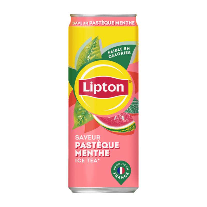 LIPTON WATERMELON ICED TEA 330ml Can (Product of France) 