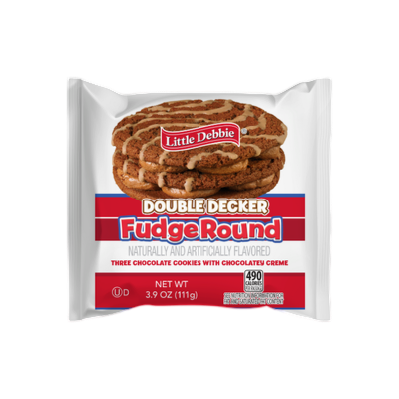 LITTLE DEBBIE DOUBLE DECKER FUDGE ROUND 111g 