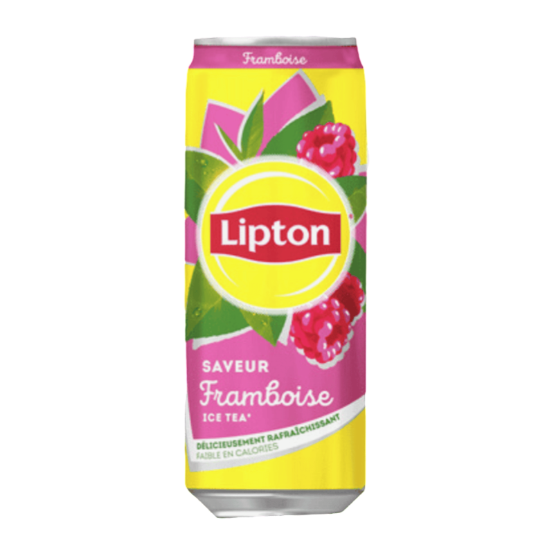 LIPTON RASPBERRY ICED TEA 330ml Can (Product of France ) LIPTON RASPBERRY ICED TEA 330ml Can (Product of France )
