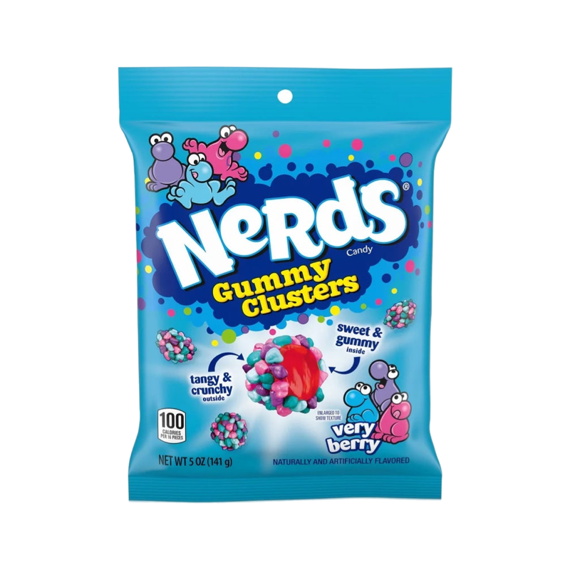 NERDS GUMMY CLUSTERS VERY BERRY 142g Bag NERDS GUMMY CLUSTERS VERY BERRY 142g Bag