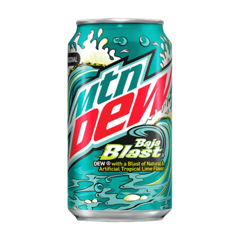 MOUNTAIN DEW “ Baja Blast “ 355ml Can 