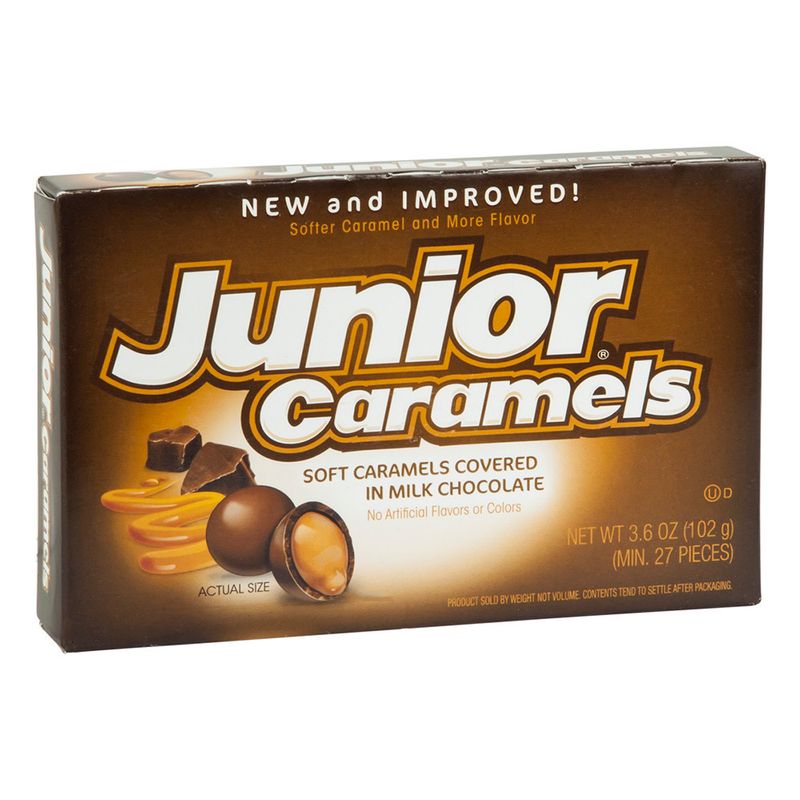 REGAL JUNIOR CARAMEL’S 3.6oz Theatre Box REGAL JUNIOR CARAMEL’S 3.6oz Theatre Box