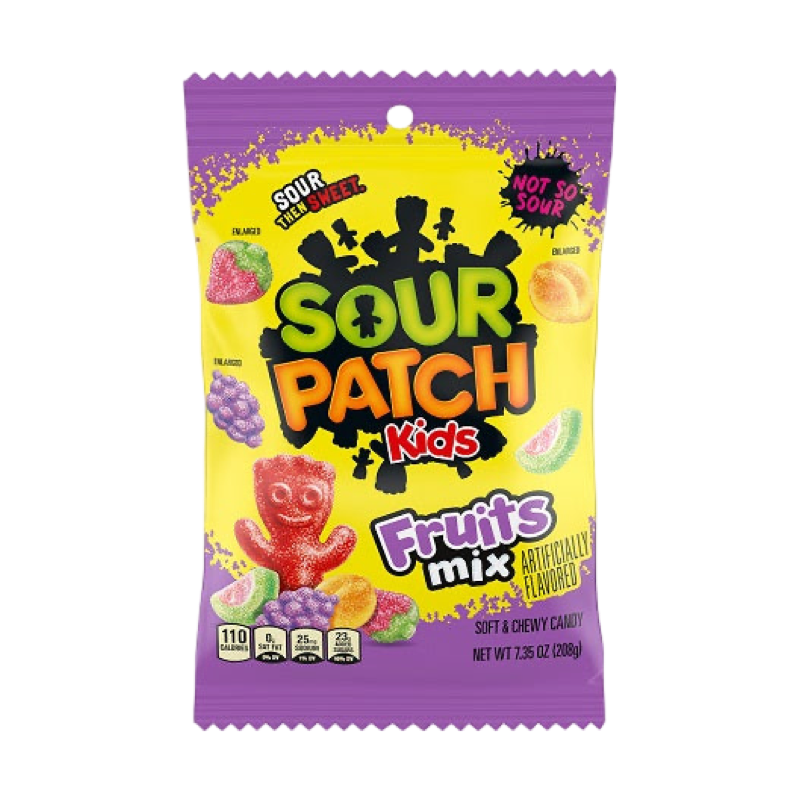 SOUR PATCH KIDS FRUIT MIX 208g Bag SOUR PATCH KIDS FRUIT MIX 208g Bag