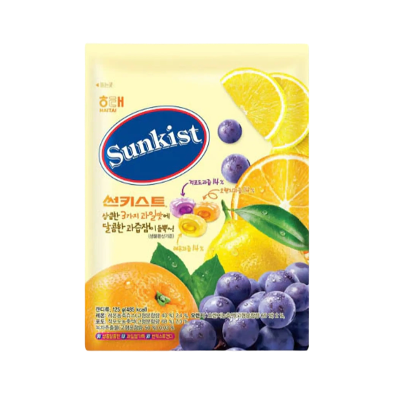 HAITAI SUNKIST HARD CANDY 125g Bag (Product of Korea)