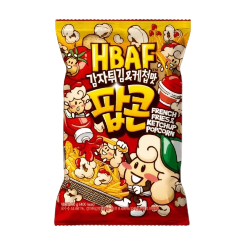 HBAF FRIES &amp; KETCHUP POPCORN 80g Bag (Product of South Korea )