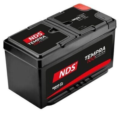 NDS TEMPRA Lithiumbatterie mit Heizung TLB100F 12V-100Ah mit N-Bus, Bluetooth und integriertem Batteriemanagementsystem (BMS)