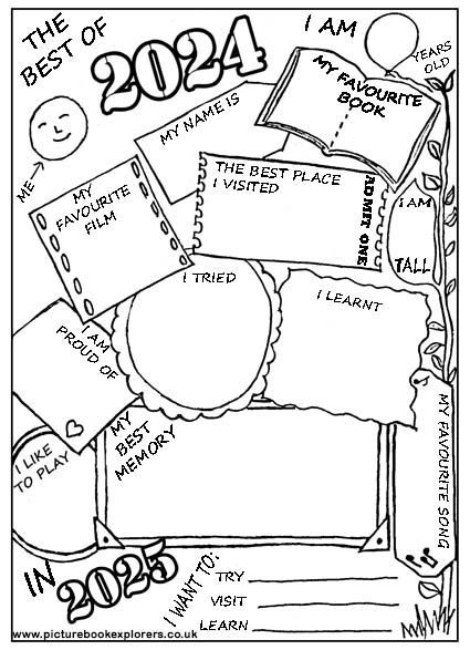 2024 Review Colouring worksheet