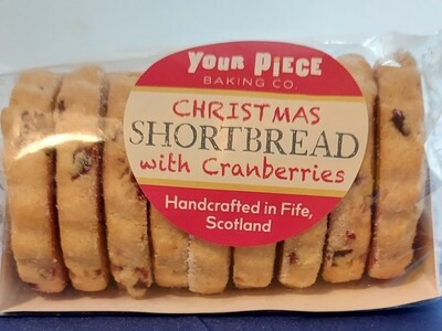 Your Piece Handmade Christmas Cranberry Shortbread