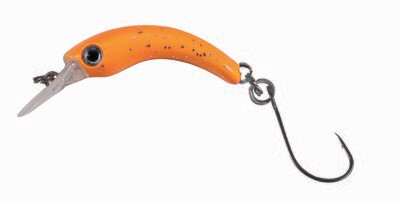Paladin Wobbler Micro Curvy orange langzaam zinkend voor het vissen op forel en baars