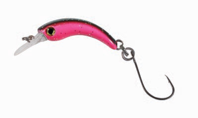 Paladin Wobbler Micro Curvy Pink langzaam zinkend voor het vissen op baars en forel