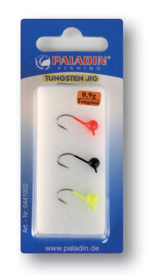 Paladin Tungsten Jigkopf | 0,9 gram | Haakgrootte 6-2 | 3 stuks