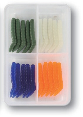 Kunstaas gekleurde wasmotten Box 2 | 20 stuks