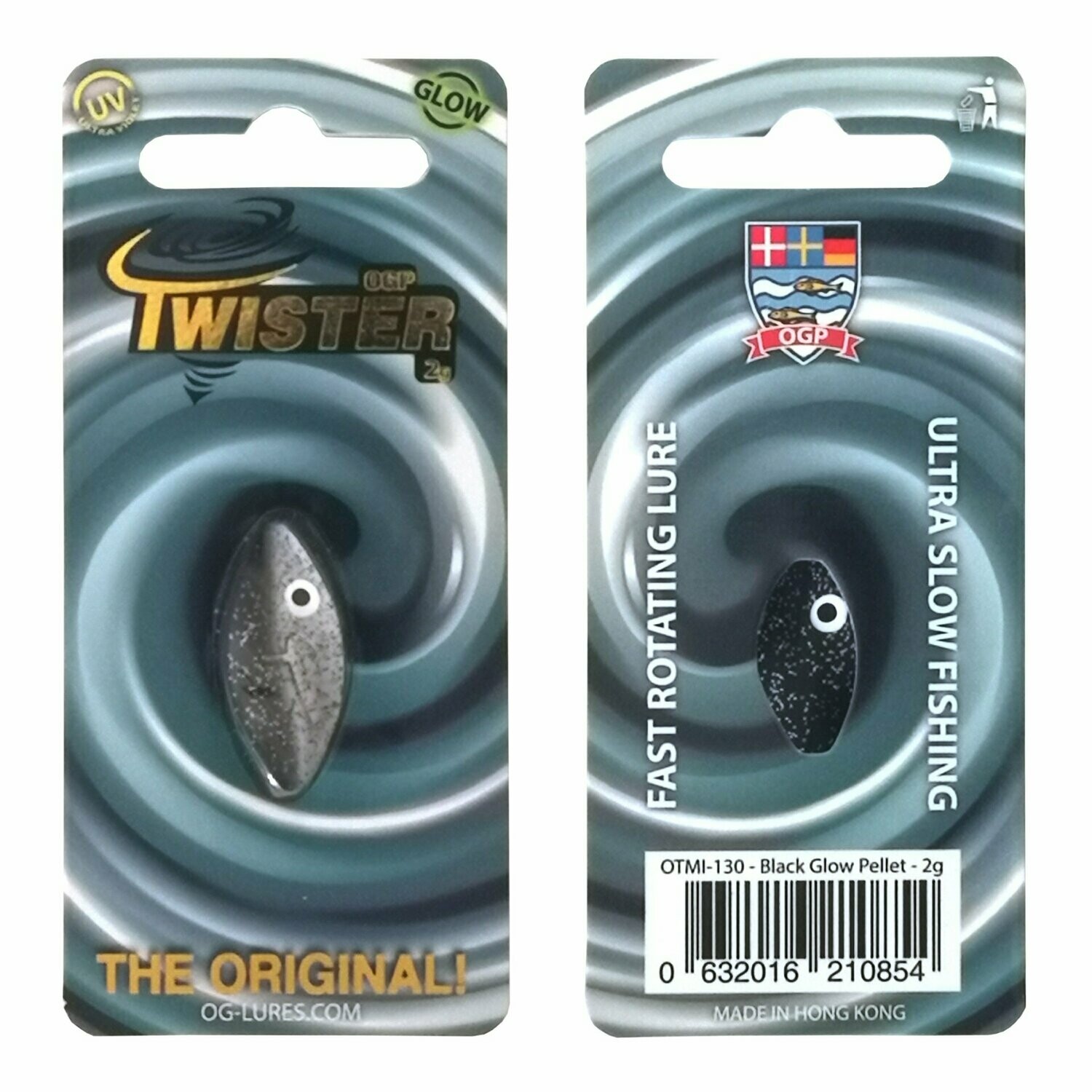OG Praesten Twister Inline Spoon Zilver/Zwart 2 gram