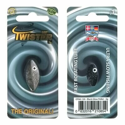 OG Praesten Twister Inline Spoon Zilver/Zwart 2 gram