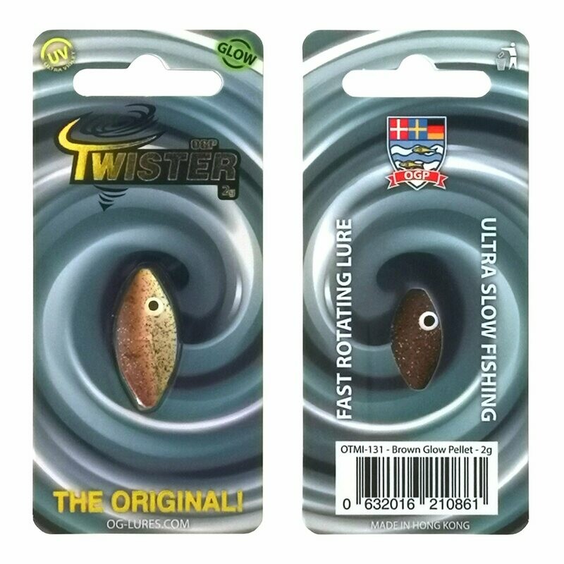 50% korting OG Praesten Twister Inline Forel Spoon | Bruin | 2 - 7,5 gram | UITVERKOOP