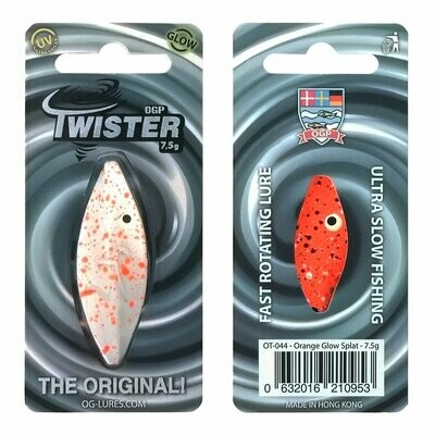 OG Praesten Twister Inline Spoon Wit/Oranje 7,5 gram