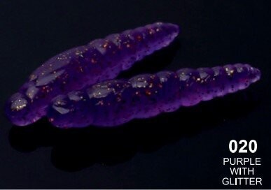 Libra Lures Largo Slim 34 mm Purple Glitter | 12 stuks | Kaasgeur