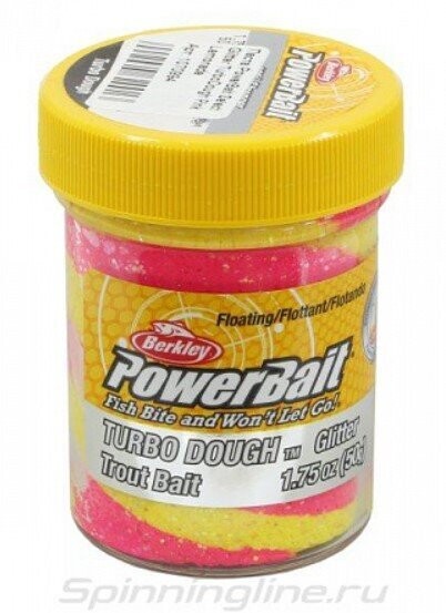 Berkley Powerbait  Pink Lemonade TURBO DOUGH Glitter