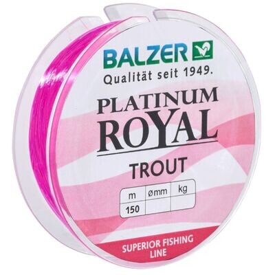 Balzer Platinum Royal nylon vislijn 150 meter Pink of Chartreuse