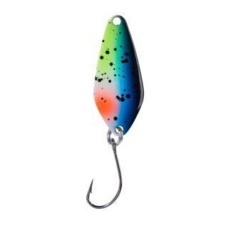 Balzer spoon Swindler 2.3 gram Blauw geel groen rood UV Active