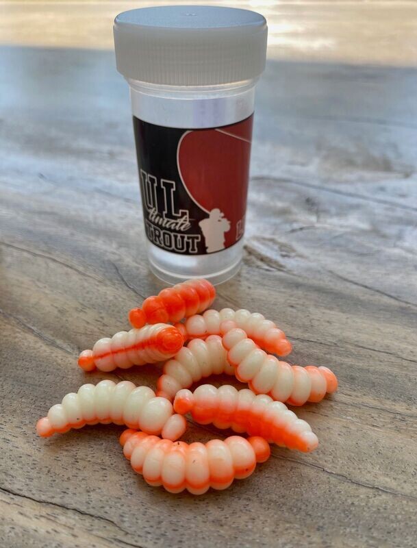 Ultimate Trout Lures | BIG MAG 8 stuks Oranje Wit