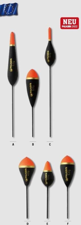 Olympic tremarella dobbers Paladin in 4 gewichten en 6 verschillende vormen