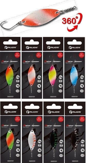 Paladin forel Rotor Spoon  360 slow action UV Active