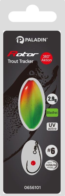 Paladin Rotor 360 Trout Tracker inline forel spoon 2.9 gram en 4.4 gram
