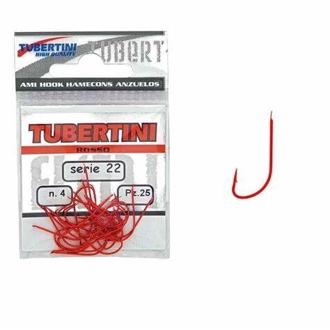 Tubertini forel haken nr. 22     25 stuks per verpakking