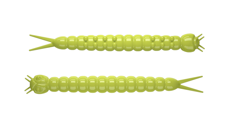 Libra Lures Slight Worm 38 mm | 15 stuks | Kaasgeur | 5 kleurvarianten