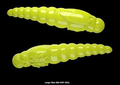 Libra Lures Largo Slim 34 mm| 12 stuks | Knoflook | 3 kleurvarianten