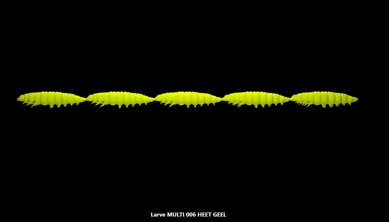 Libra Lures Multi Larva 25 mm|  5 x 5 stuks | Kaasgeur | 8 kleurvarianten