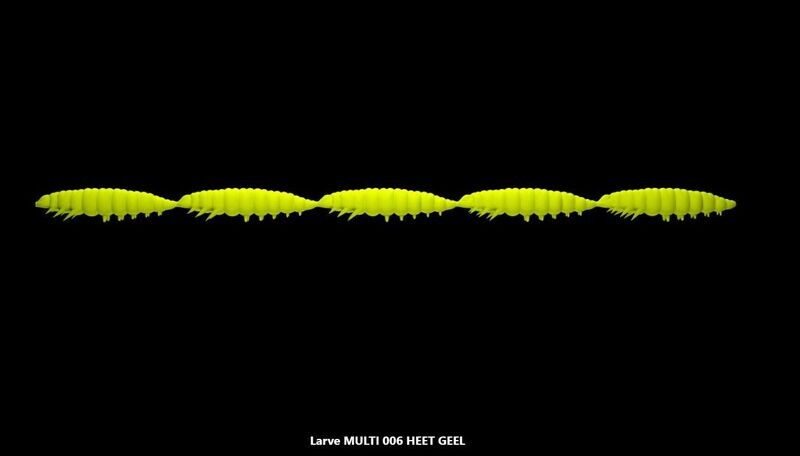 Libra Lures Multi Larva 25 mm|  5 x 5 stuks | Kaasgeur | 8 kleurvarianten