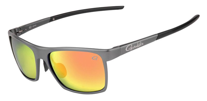 zonnebril van Gamakatsu G-Glasses Aluminium Red Mirror, Amber, Grey White  of Blue Mirror