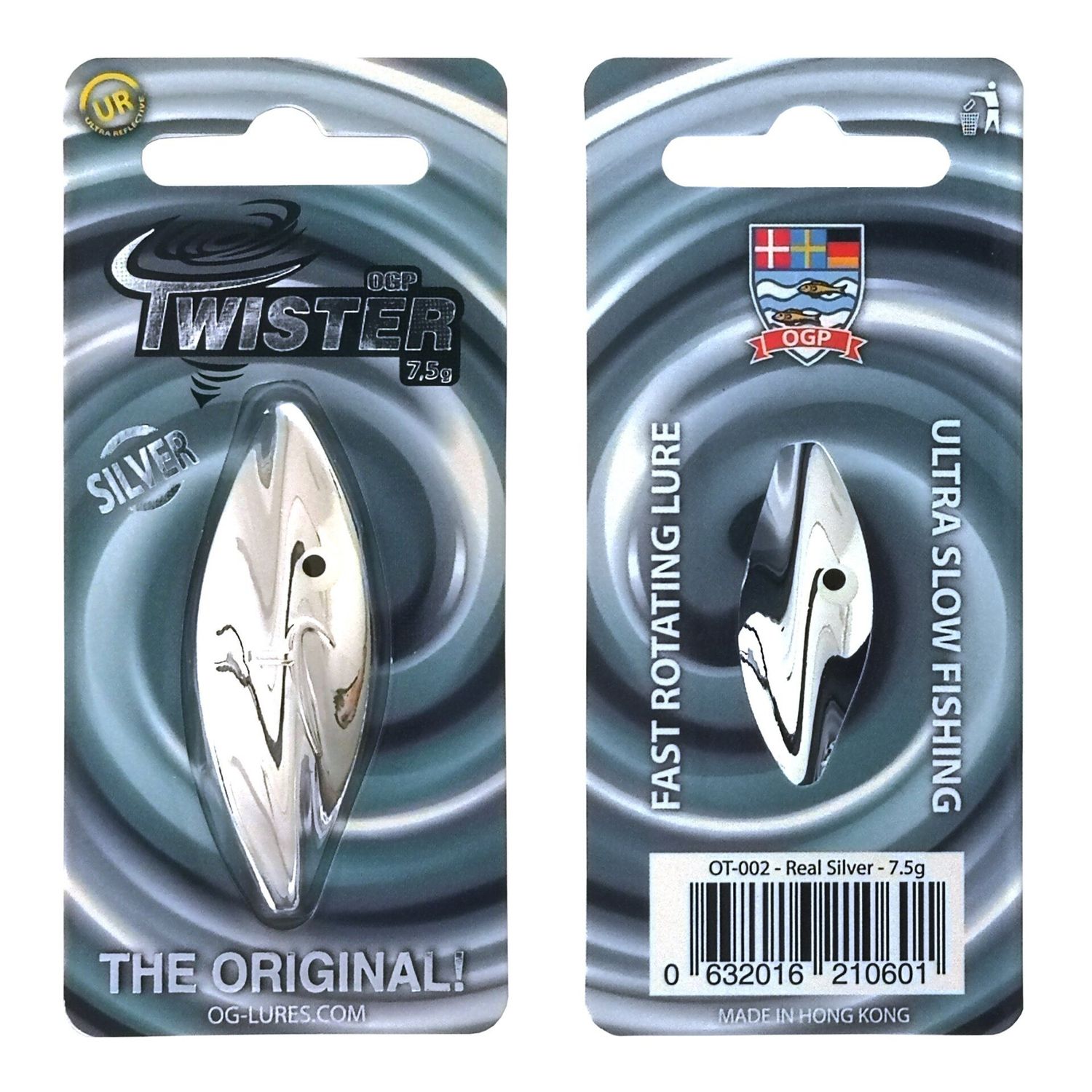 50% korting OG Praesten Twister Inline Forel Spoon | Zilver | 2 - 7,5 gram | UITVERKOOP