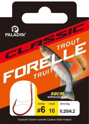 Paladin Classic forel onderlijn Lengte 50 cm  0.20 mm 0.18-0.16 mm