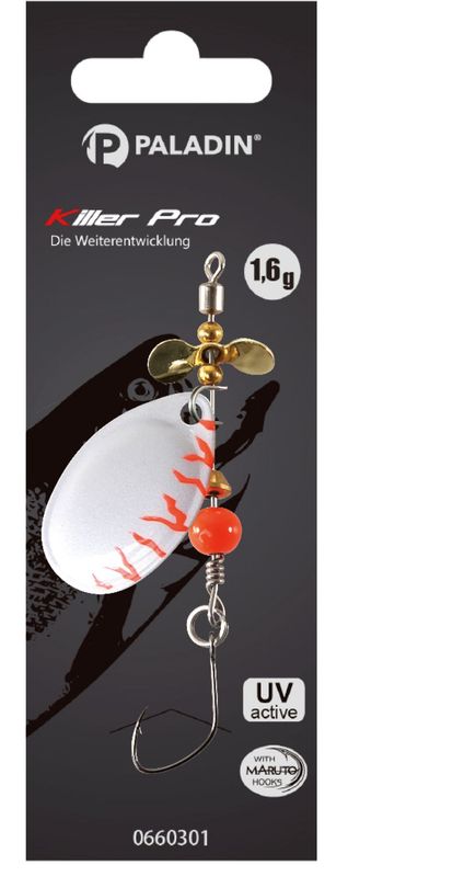 Killer PRO forel spinner Paladin 1.6 2.3 en 3.1 gram Killer PRO forel spinner Paladin 1.6 2.3 en 3.1 gram