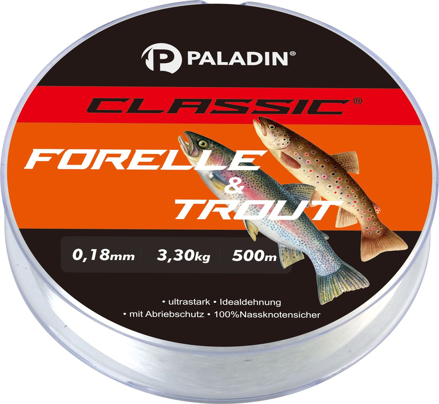 Paladin Classic Nylon Lengte 500 meter lijn voor het vissen op forel en zalmforel