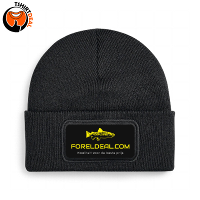 Muts / Beanie met foreldeal.com opdruk