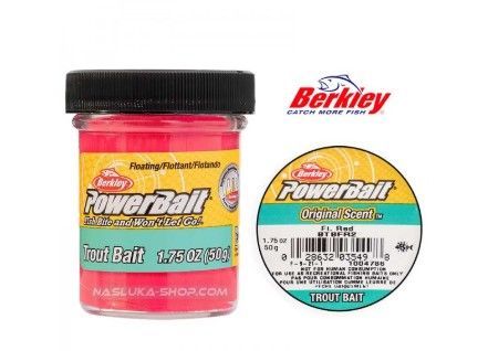 Berkley Powerbait Fluo Red glitter