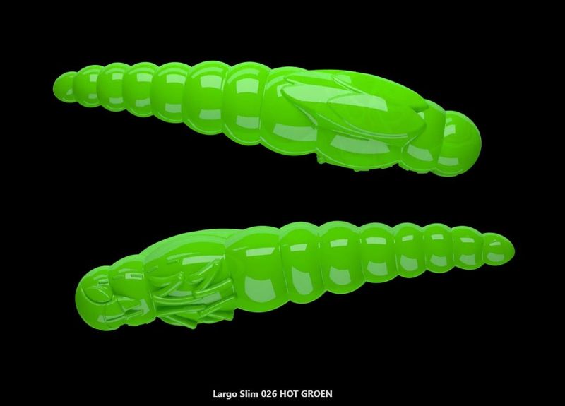 Libra Lures Largo Slim 34 mm | 12 stuks | Knoflook of Kaas geur | 9 kleurvarianten